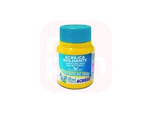 Tinta Acrílica Brilhante 37ml Amarelo Ouro 505 - Acrilex