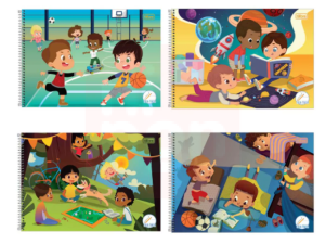 Caderno Meia Pauta Sapeca