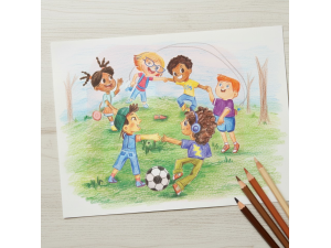 Lápis de Cor Sextavado Kids Tons de Pele 12 Cores - BIC